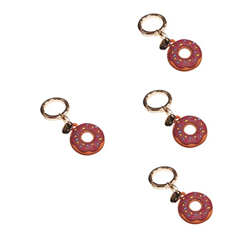 UKCOCO 4 Stück -Fall Hautbedeckung Haustier-Halsband-anhänger Anti Verlorene Schale Donut-Halter Anti Verlorener Fall Anti-Lost-Tag-Fall Lederetui Schlüsselanhänger Kieselgel UKCOCO 4 Stück -Fall Hautbedeckung Haustier-Halsband-anhänger Anti Verlorene Schale Donut-Halter Anti Verlorener Fall Anti-Lost-Tag-Fall Lederetui Schlüsselanhänger Kieselgel von UKCOCO