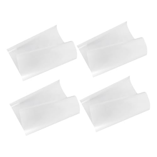 UKCOCO 4 Stück Statische Whiteboard-aufkleber Kleines Whiteboard Für Die Wand Trockener Löschbrett Abnehmbares Whiteboard Tapete Trocken Abwischbar Kleine Tafel Plastik Weiß von UKCOCO