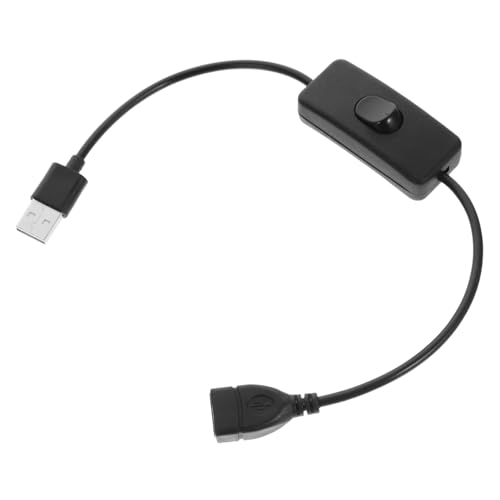 UKCOCO 4Stücke USB Verlängerungskabel mit Netzschalter für LED Beleuchtung Praktische Schalterfunktion für Schreibtischlampen für Büro Studium Reisen von UKCOCO
