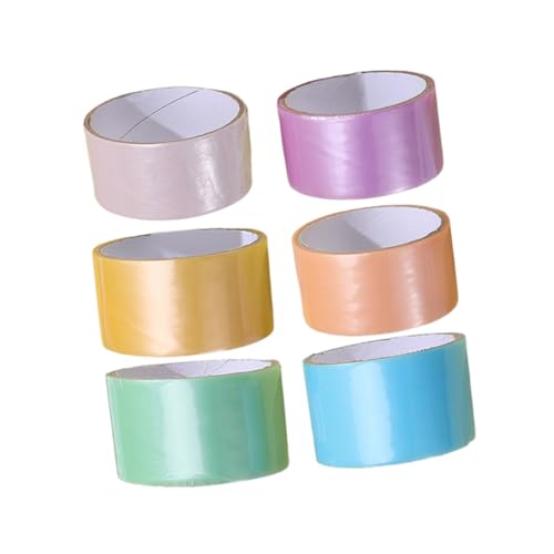UKCOCO 6 Rollen Klebeband Mit Leuchtenden Farben, Selbstklebende Rollen Für Diy-projekte, Lustiges Und Dekoratives Bastelzubehör Für Kinder, Ideal Zum Basteln Und Herstellen Von UKCOCO 6 Rollen Klebeband Mit Leuchtenden Farben, Selbstklebende Rollen Für Diy-projekte, Lustiges Und Dekoratives Bastelzubehör Für Kinder, Ideal Zum Basteln Und Herstellen Von von UKCOCO