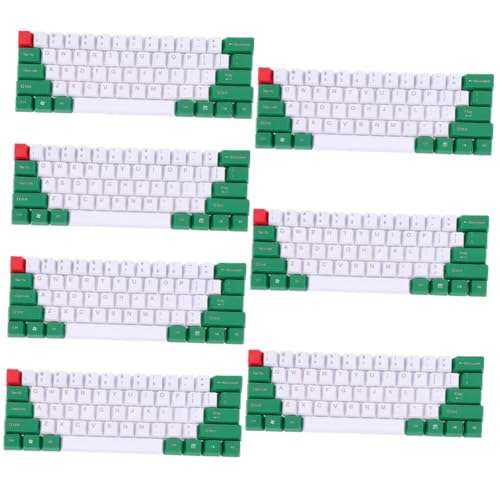 UKCOCO 7 Sätze Tastenkappe Mechanische Tastaturtaste Gaming-Tastatur Tastatur Wechseln Dekorative Schlüsselkappe Tastatur Zubehör Tastaturabdeckung Büro Kabellos Blinddarm Pbt von UKCOCO