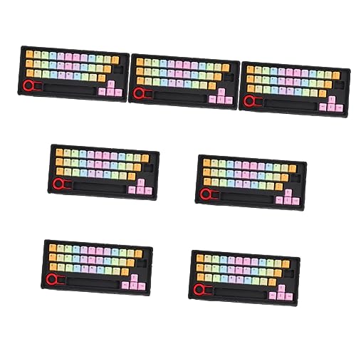 UKCOCO 7 Sätze Tastenkappe Ornament-sets Tastatur Für Computer Tastaturzubehör Pudding Tastatur Bunt Computertastaturen Computer Tastatur Farbige Tastatur Fortschrittlich Schutz Abs von UKCOCO