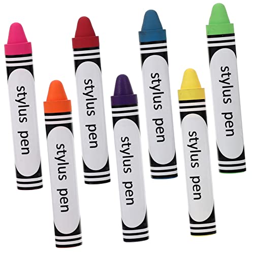 UKCOCO 7St Telefon kapazitiver Stift schreibkladde Multitool Stift Crayon Handy stifte Bildschirm-Touch-Stift roter Stift kreativer Stylus-Stift Telefon Eingabestift Alles Silikon von UKCOCO