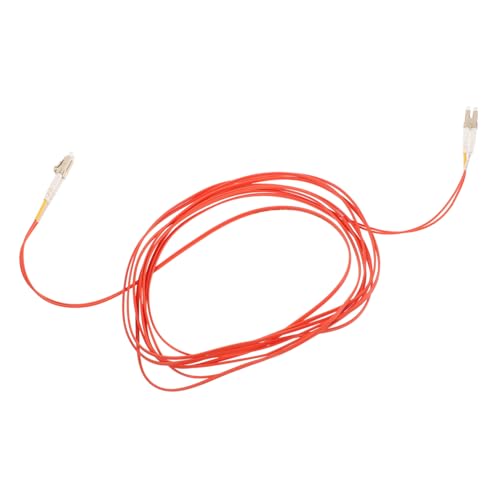 UKCOCO Faser-Jumper optisches Audiokabel Kabelmod LC-zu-LC-Glasfaser-Patchkabel Multimode Ethernet-Glasfaserkabel Glasfaserstränge Faserwerkzeuge LSZH-Material Orange von UKCOCO