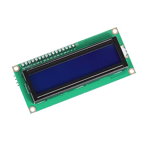 UKCOCO Flüssigkristallanzeige Flüssigkristallmodul elektronisches Bauteil LCD-Modulanzeige kompatibel für Mega R3 LCD Bildschirm 1602a serielles LCD-Modul Monitor i2c, O1140068K8N1H von UKCOCO