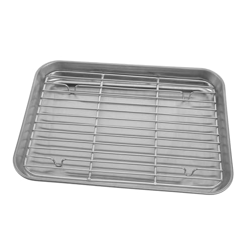 UKCOCO Grillölfilterplatte Bratengericht Kleiner Bräter Hühnerbratpfanne Fleischschale Zum Grillen Truthahn-bräter Ölfilterschale Für Die Küche Grillpfanne Edelstahl 304 Silver UKCOCO Grillölfilterplatte Bratengericht Kleiner Bräter Hühnerbratpfanne Fleischschale Zum Grillen Truthahn-bräter Ölfilterschale Für Die Küche Grillpfanne Edelstahl 304 Silver von UKCOCO