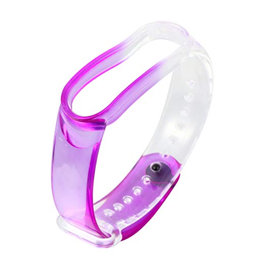 UKCOCO Kompatibel für Mi Band 5 Uhrenbänder TPU Transparentes Ersatzarmband Armband Ersatzarmbandzubehör für Frauen Männer von UKCOCO