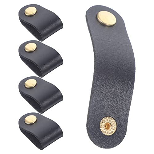 UKCOCO Kabelaufwickler Kabelbinder: Kabelbinder Drahtorganizer Leder Wiederverwendbare Kabelclips Kordelorganisation Für Kabelgebundene Kopfhörerkabel 5 STK Kabelführung Kabel Organizer Set von UKCOCO