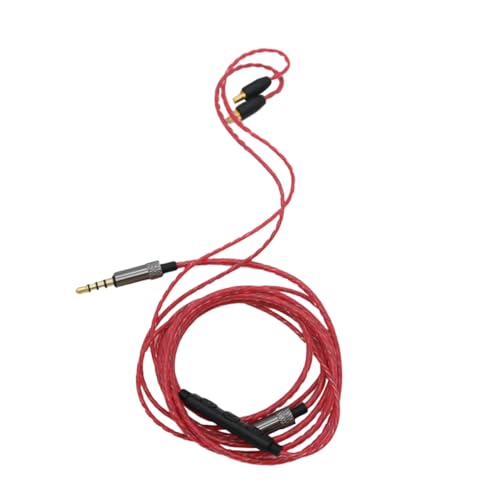 UKCOCO Kopfhörer Upgrade Kabel Rot Kabelgesteuertes Audio Kabel Für Hochwertige Vergoldete Buchsen von UKCOCO