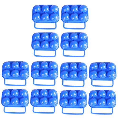 UKCOCO Kunststoffbehälter 3 Sätze 4St Eierkarton Eierhalter Aufbewahrungsbehälter aufbewahrungsdose storage boxes Lebensmittelbehälter Eierknacker tragbar schärfer Lagerregal pp von UKCOCO