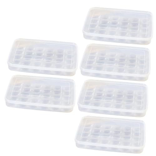 UKCOCO Kunststoffbehälter 6 Stk Eierkarton Schubladenfach -Eier-Organizer-Etui eierbehälter eier box Aufbewahrungsboxen für Eier im Container Eierregal Kühlschrankbehälter von UKCOCO