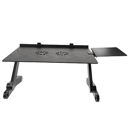 UKCOCO Laptop-Schreibtisch Laptops Steigleitung Für Steht Einstellbar Halter Kühlung Vertikale Laptop Kühlen Laptop-Rack Laptop-computerständer Computer Zubehör Schwarz Aluminiumlegierung von UKCOCO
