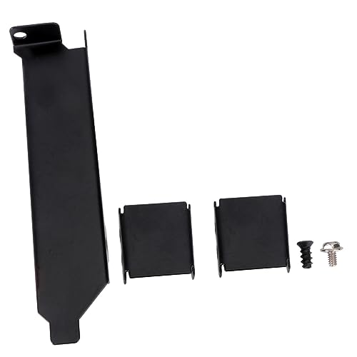 UKCOCO Lüftergestell Für Grafikkarten Effektive Halterung Für Lüfter Pci Slot Abdeckung Zur Verbesserten Kühlung Praktisches Kühler Kit Schwarz Für PC Gaming von UKCOCO