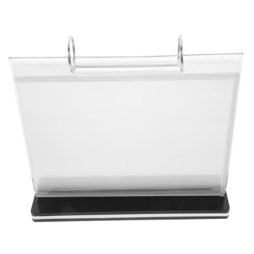 UKCOCO Menüständer Transparent Flexibler Tischaufsteller für Schilder Speisekarten Werbung Stabiler für Restaurant Bar Vielseitiger Dokumentenhalter UKCOCO Menüständer Transparent Flexibler Tischaufsteller für Schilder Speisekarten Werbung Stabiler für Restaurant Bar Vielseitiger Dokumentenhalter von UKCOCO