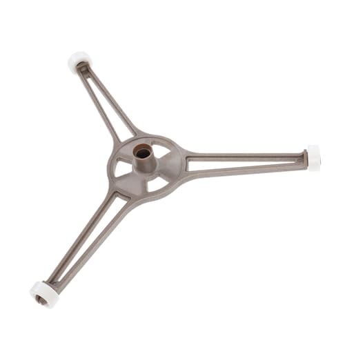 UKCOCO Mikrowellenständer Mikrowellenring Für Drehteller Glasteller Tablett Stützhalter Mikrowellen Drehring Mikrowellentellerrolle Mikrowellenzubehör Hellbrauner Kunststoff von UKCOCO