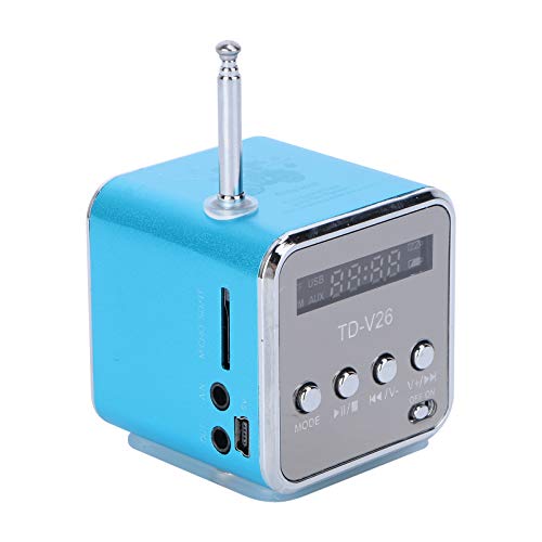 UKCOCO Mini Schreibtisch Radio Mp3 Player Mini Radio Player Tragbarer - Drahtloser Mini Tragbarer Musikplayer USB Disk Radioverstärker für im Freien Radio Teenager Td V26 Kleinstes Radio von UKCOCO