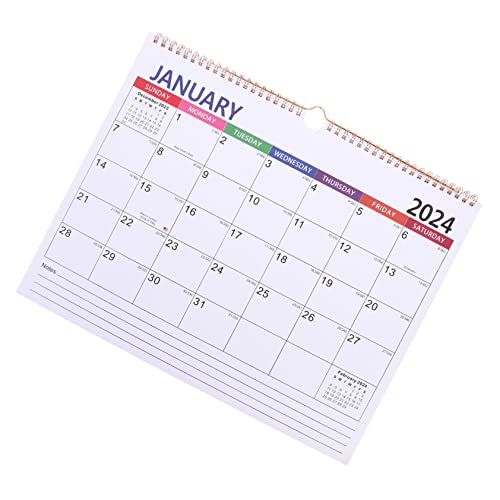 UKCOCO Multifunktionaler Hängender Planerkalender Praktischer Spulenkalender für Lehrer und Büroangestellte Wandkalender mit Viel Platz für Notizen und Pläne von UKCOCO