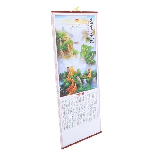 UKCOCO Nachahmung des Pferdesjahres Wallscroll-Kalender chinesische neujahrsverzierungen Wandkalender Chinesisch Mondwandkalender Chinesischer Wandkalender Papier UKCOCO Nachahmung des Pferdesjahres Wallscroll-Kalender chinesische neujahrsverzierungen Wandkalender Chinesisch Mondwandkalender Chinesischer Wandkalender Papier von UKCOCO