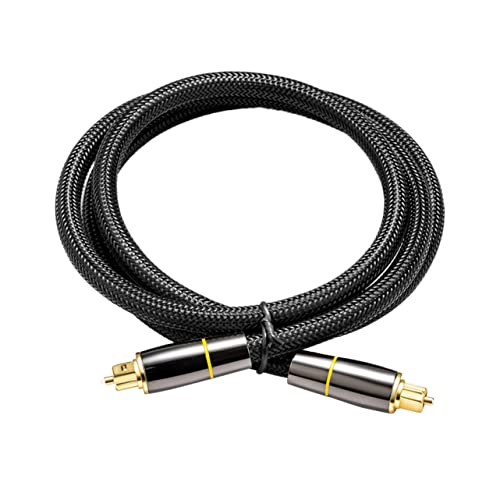 UKCOCO Optisches Audiokabel Kabel mit Vergoldeten Steckern für Audioübertragung Kompatibel mit Tv Dvd Soundbar Verlustfreies Signal Stabile Verbindung von UKCOCO