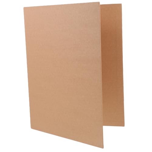 UKCOCO Ringbinder Cover aus Kraftpapier Wiederverwendbares Notizbuch Ring Ordner für Schulästhetik Langlebig und Einfach zu Bedienen für Dokumentenschutz und Notizen von UKCOCO