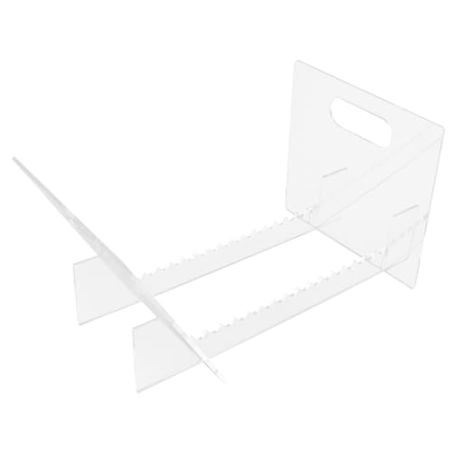 UKCOCO Schallplattenhalter Display-organizer Für Schallplatten Displayhalter Für Tischplatten Zeitschriftenständer Desktop-display-staffelei Vinyl-schallplatten-präsentationsständer Acryl von UKCOCO