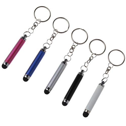 UKCOCO Schlüsselanhänger 5 Stücke Mini Stylus Stift mit Schlüsselring Hochpräziser Touchscreen Bleistift für Mobiltelefone Kapazitive Touchscreens Und Einigen Elektronischen Produkten von UKCOCO
