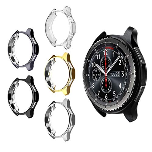 UKCOCO Schutzhülle für Galaxy Watch 42 mm, 5 Stück ultradünn Galvanotecnica Full-Around Frame TPU Schutzhülle für Samsung Galaxy Watch Smart Watch 42 mm 2018 von UKCOCO
