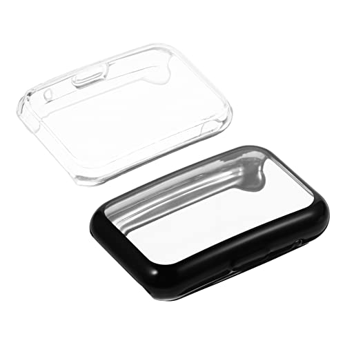 UKCOCO Smartwatch Schutz Schutzfolie Smartwatch 1 85 Zoll 2 Pcs Praktische Uhr Cases Harte Fall Uhr Protector Caps Ultra- Dünne Alle- Um Screen Protector Kompatibel mit Watch Fit von UKCOCO