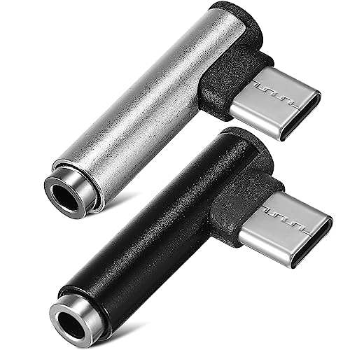 Typ-C Auf 3 5-Mm-Audio-Adapter: USB-C Auf 3 5-Mm-Kopfhörer-Adapter 90-Grad- -Audio-Kopfhörer-Adapter Kompatibel Für S20/S21/Note20/Pixel 2/3 2 STK von UKCOCO