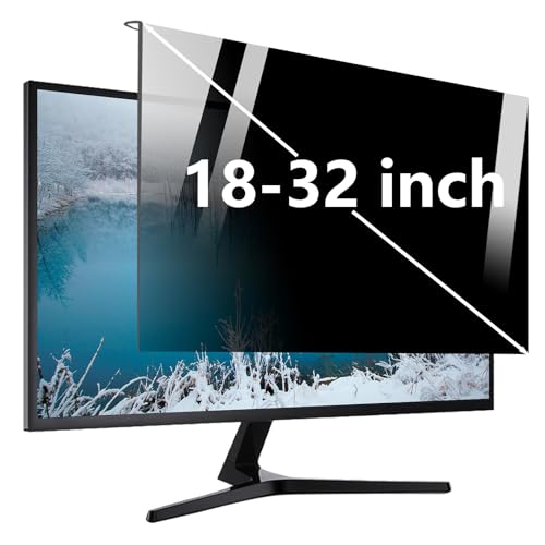 UKDUANWEI 18-32 Zoll Anti Blue Light Monitor-Monitor Datenschutzbildschirm Beschützer, Hänge des Datenschutzschilds-Bildschirmfilters für Information an öffentlichen Orten (18/20in 458x270mm) von UKDUANWEI