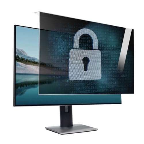 UKDUANWEI 18-32 Zoll hängender Computer Breitbild-Monitor-Sichtschutzschild, abnehmbare Anti-Spionage-Schutzfolie aus Acryl (18/20in 458x270mm) von UKDUANWEI