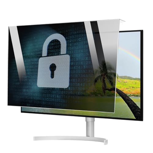UKDUANWEI 18-32 Zoll hängender Monitor-Blickschutz, Computer-Sichtschutzschild für Breitbild-Display, Acryl-Anti-Spionage-Schutzfilterfolie (32in 730x440mm) von UKDUANWEI