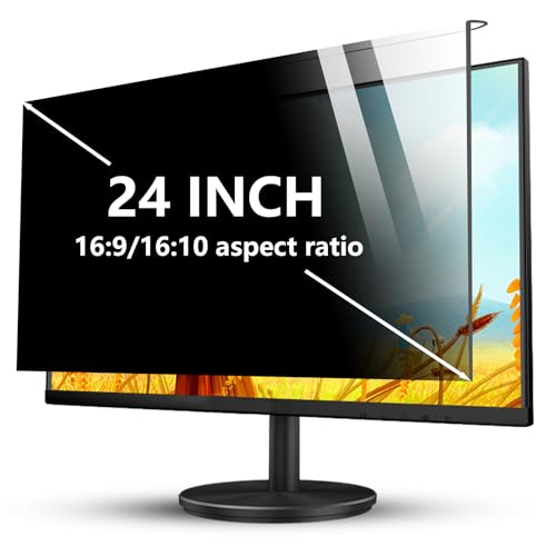 UKDUANWEI Computer Privacy Screen Protector 24 Zoll, Anti Scratch Schutzfolie, Universal Hanging Privacy Cover, Anti Blue Light (24in(540 * 340mm)) von UKDUANWEI