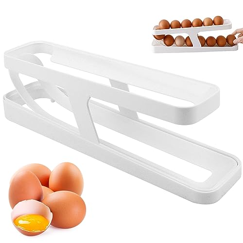 Eierhalter für Kühlschrank，Automatisches Rollen Aufbewahrung，für Kühlschrank, Eierhalter, Kühlschrank, Eieraufbewahrung von UKOFEW
