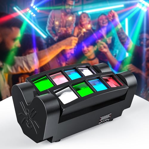UKing Spider Moving Head Partylicht mit led beam Lichter RGBW 8X10W by dmx512 controlled Great für Discolicht Stage Lighting Shows UKing Spider Moving Head Partylicht mit led beam Lichter RGBW 8X10W by dmx512 controlled Great für Discolicht Stage Lighting Shows von U`King
