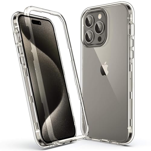 ULAK Handyhülle für iPhone 15 Pro Max Hülle Glitzer Durchsichtig Schutzhülle TPU Bumper Transparent Stoßfest Case Cover für iPhone 15 Pro Max 6,7 Zoll - Durchsichtig von ULAK