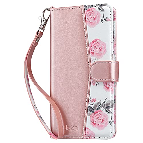 ULAK Hülle Kompatibel mit Samsung S20 FE, Leder PU Klapphülle Cover Tasche Brieftasche Schutzhülle Standfunktion Handyhülle mit Kartenfächer Case für Samsung Galaxy S20 FE 6,5 Zoll - Roségold von ULAK