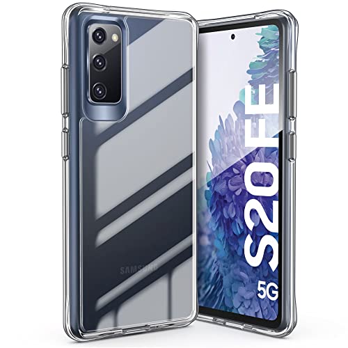 ULAK Hülle für Samsung S20 FE, Transparent Dünn Schutzhülle Hybrid Anti Gelb PC + Anti Scratch TPU Handyhülle Durchsichtig Phone Case für Samsung Galaxy S20 FE 6,5 Zoll - Klar von ULAK
