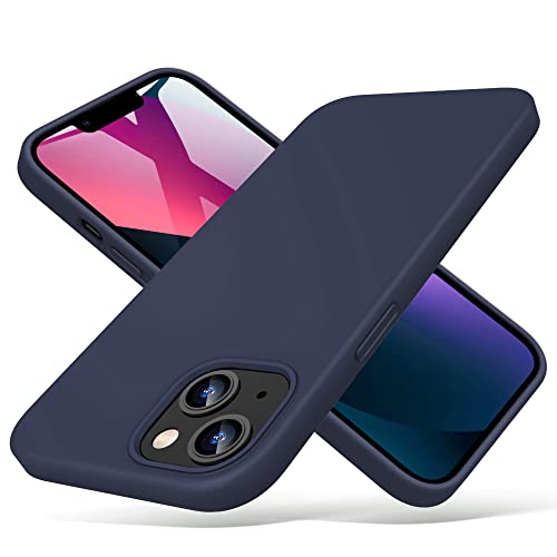 ULAK Liquid Silikon Hülle kompatibel mit iPhone 13, Silikonhülle 3 in 1 Dünne Schutzhülle Bumper Handyhülle Stoßfest Phone Case für iPhone 13 6,1 Zoll - Blau von ULAK