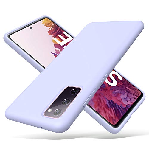 ULAK Liquid Silikon für Samsung Galaxy S20 FE Hülle 3 in 1 Silikonhülle Dünne Schutzhülle Bumper Handyhülle Stoßfest Phone Case für Samsung Galaxy S20 FE 6,5 Zoll - Lila von ULAK