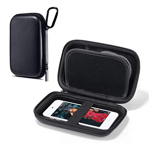 ULAK MP3 Player Hülle, Hard Travel Case Schützende Aufbewahrungs Tasche für Bluetooth MP3 / MP4-Player/Kopfhörer/iPod Touch - Schwarz von ULAK