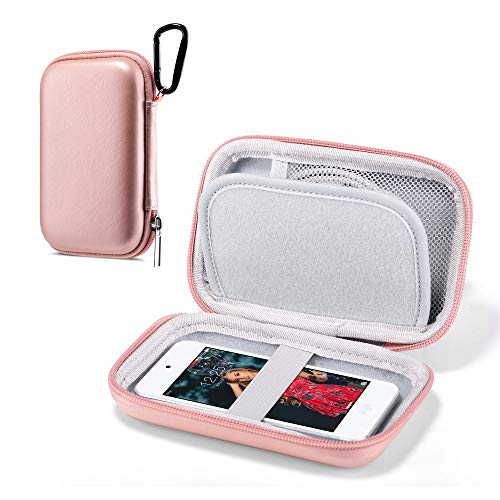 ULAK MP3 Spieler Tasche, Eva Case Hülle für iPod Touch & Nano/Victure/Soulcker/SVMUU mit Bluetooth und anderem Musikplayer. Etui für Powerbank, Kopfhörer, USB-Kabel, Speicherkarte - Rosegold ULAK MP3 Spieler Tasche, Eva Case Hülle für iPod Touch & Nano/Victure/Soulcker/SVMUU mit Bluetooth und anderem Musikplayer. Etui für Powerbank, Kopfhörer, USB-Kabel, Speicherkarte - Rosegold von ULAK