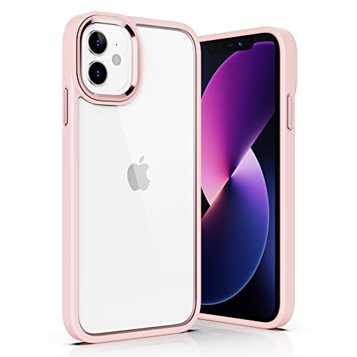 ULAK für iPhone 11 Hülle, Durchsichtig [Anti-Gelb] Clear Schutzhülle Bunte Handyhülle TPU Bumper Transparent Stoßfest Case Cover für iPhone 11 6,1 Zoll - Rosa von ULAK