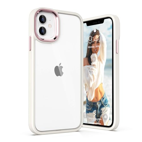 ULAK für iPhone 11 Hülle, Durchsichtig [Anti-Gelb] Clear Schutzhülle Bunte Handyhülle TPU Bumper Transparent Stoßfest Case Cover für iPhone 11 6,1 Zoll - Weiß von ULAK