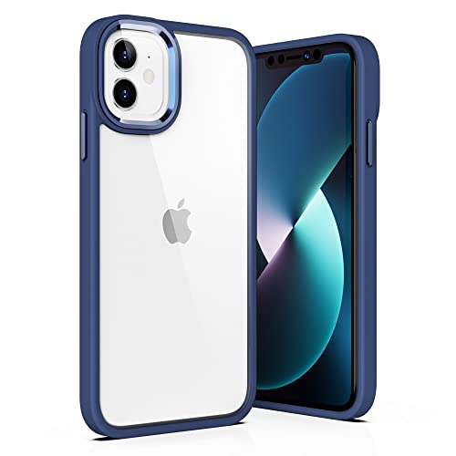 ULAK für iPhone 11 Hülle, Durchsichtig [Anti-Gelb] Handyhülle Clear Schutzhülle Bumper Transparent Stoßfest Case Cover für iPhone 11 6,1 Zoll - Navy Blau von ULAK