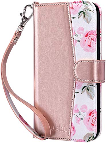 ULAK für iPhone 11 Hülle Leder PU Klapphülle Cover Tasche Brieftasche Schutzhülle Standfunktion Handyhülle mit Kartenfächer Case für iPhone 11 6,1 Zoll - Roségold von ULAK