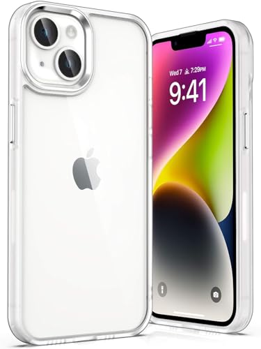 ULAK für iPhone 13 Hülle, [Anti-Gelb] Clear Schutzhülle Bunte Handyhülle TPU Bumper Transparent Stoßfest Case Cover für iPhone 13 6,1 Zoll - Durchsichtig Mattiert von ULAK