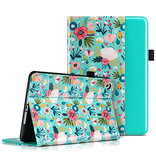 ULAK iPad Mini 3 Hülle, iPad Mini 1/2 Hülle Premium PU Leder Ständer mit Stifthalter Kartenhalter Auto Sleep/Wake Up Protection Smart Abdeckung für iPad Mini 1/2/3 - Bunte Blumen ULAK iPad Mini 3 Hülle, iPad Mini 1/2 Hülle Premium PU Leder Ständer mit Stifthalter Kartenhalter Auto Sleep/Wake Up Protection Smart Abdeckung für iPad Mini 1/2/3 - Bunte Blumen von ULAK