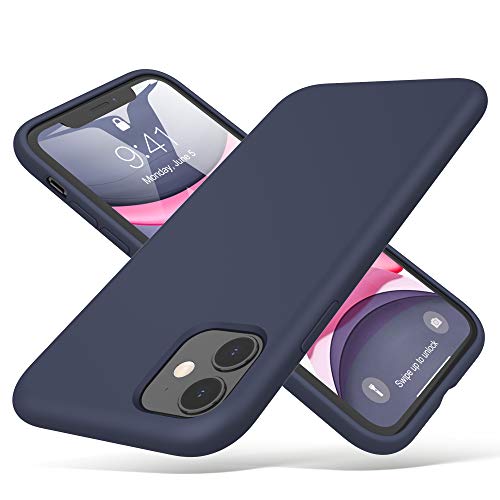 ULAK iPhone 11 Hülle Silikon, Liquid Silikonhülle 3 in 1 Dünne Schutzhülle Bumper Handyhülle Stoßfest Phone Case für iPhone 11 6,1 Zoll 2020 - Blau von ULAK