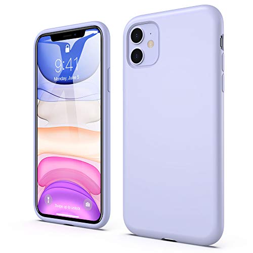 ULAK iPhone 11 Hülle Silikon, Liquid Silikonhülle 3 in 1 Dünne Schutzhülle Bumper Handyhülle Stoßfest Phone Case für iPhone 11 6,1 Zoll - Lila von ULAK